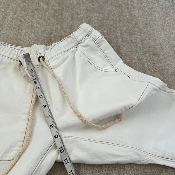Revolve One Teaspoon Shabbies White Boyfriend Cropped Jeans S - Picture 7 of 10
